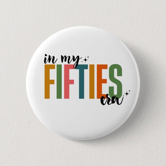 50. Geburtstag Button (Vorderseite)