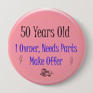 50. Geburtstag Button