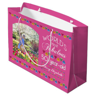 50. Geburtstag Die mächtigsten Edelsteine pink de Große Geschenktüte