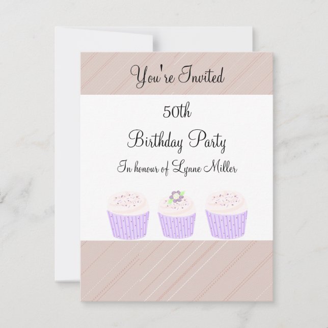 50. Geburtstag Einladung (Vorderseite)