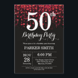 50. Geburtstag Einladung Roter Glitzer<br><div class="desc">50. Geburtstag Einladung mit Red String Lights mit Red Glitzer Background. Rot Geburtstag. Erwachsener zum Geburtstag. Männer oder Frauen laden ein. 13. 15. 16. 18. 20. 21. 30. 40. 50. 60. 70. 80. 90. 100. Jedes Alter. Für weitere Anpassungen klicken Sie bitte auf die Schaltfläche "Anpassen" und verwenden Sie unser...</div>