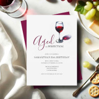 50. Geburtstag Einladungen Erwachsenes Party Wein