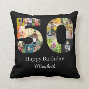 50. Geburtstag Erstellen Sie Ihr eigenes Multi-Fot Kissen