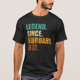 50. Geburtstag Februar Geboren 50 Jahre Legend sei T-Shirt