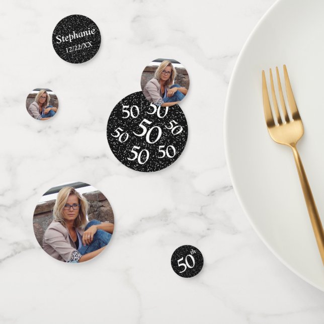 50. Geburtstag Foto Konfetti (Gruppe)