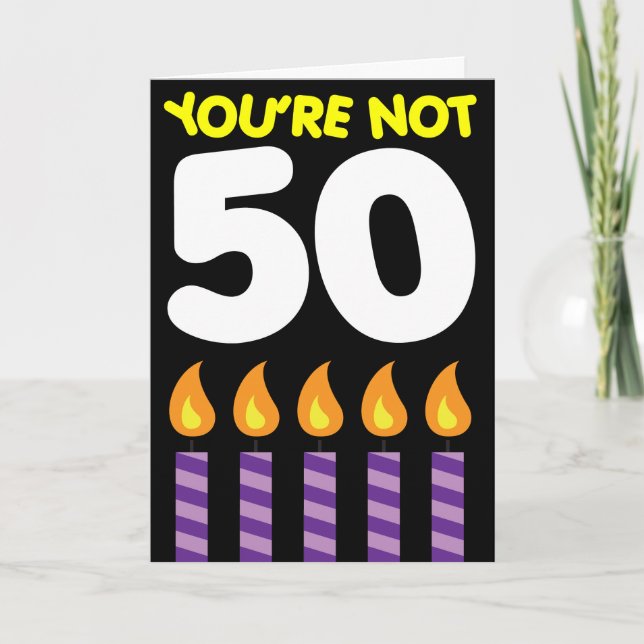 50. Geburtstag Funny Tarif Karte (Vorderseite)