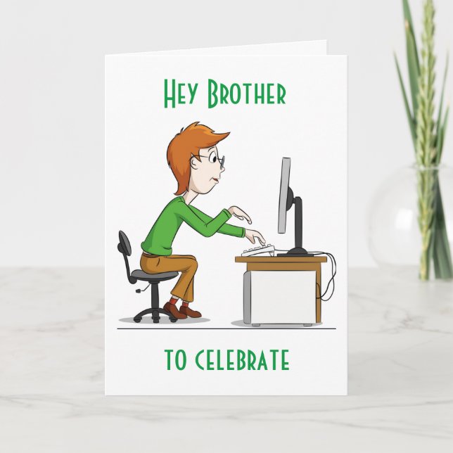 "50. GEBURTSTAG FÜR MEINEN BRUDER" KARTE (Vorderseite)
