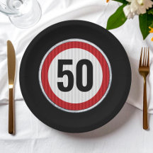 50. Geburtstag Geschwindigkeitsbegrenzungsschild -