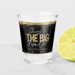 50. Geburtstag Gold und Black Big Five-Oh Shot Gla Schnapsglas