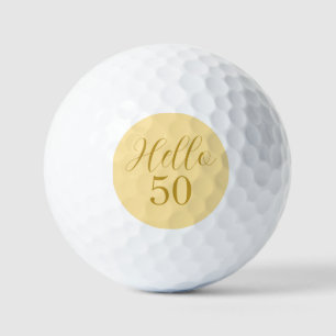 50. Geburtstag Gold zum Geburtstag Golfball