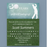50. Geburtstag Golf Golfer individuell anpassen Einladung<br><div class="desc">This design was created though digital art. It may be personalized in the area provide or customizing by choosing the click to customize further option and changing the name, initials or words. You may also change the text color and style or delete the text for an image only design. Kontakt...</div>