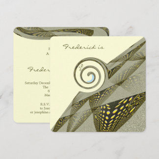 50. Geburtstag Grün & Gelb Design Einladung