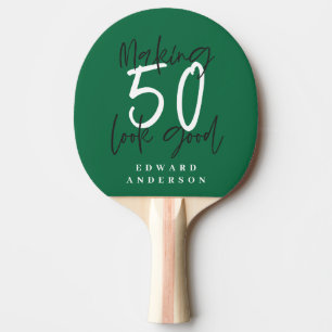 50. Geburtstag Initialen personalisierten Gutes Ge Tischtennis Schläger