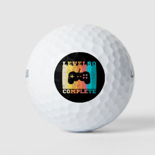 50. Geburtstag/Jahrestag Stufe 50 abgeschlossen Golfball