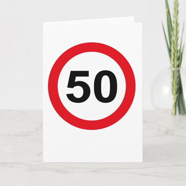 50 Geburtstag Karte (Vorderseite)