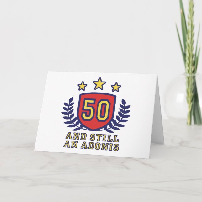 50. Geburtstag Karte (Vorderseite)