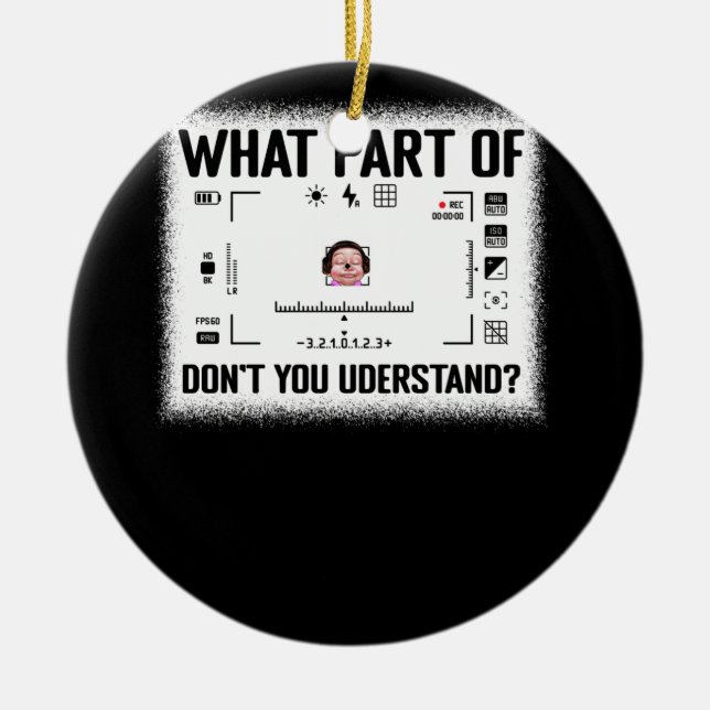 50. Geburtstag Keramik Ornament (Vorne)