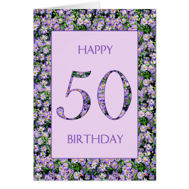 50. Geburtstag Lila Daisies (Vorne)