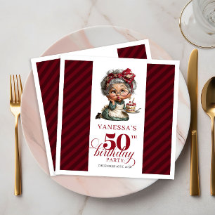 50. Geburtstag Lustige Alte Dame Eigenartige Papie Serviette