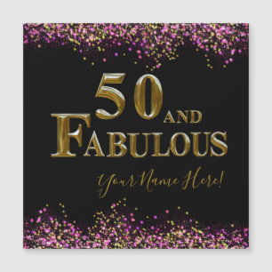 50. Geburtstag Magnetkarte