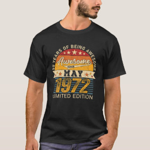 50. Geburtstag Mai 2022 50 Jahre Geboren 1972 Limi T-Shirt