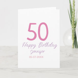 50. Geburtstag Name Datum Jahr rosa Vorlage
