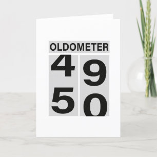 50. Geburtstag Oldometer Feiertagskarte