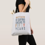 50. Geburtstag Party-Accessoires Favoriten Tasche<br><div class="desc">50. Geburtstag Party Accessoires Favoriten und Geschenke. Rücker gestreift. Teil einer passenden Auflistung.</div>