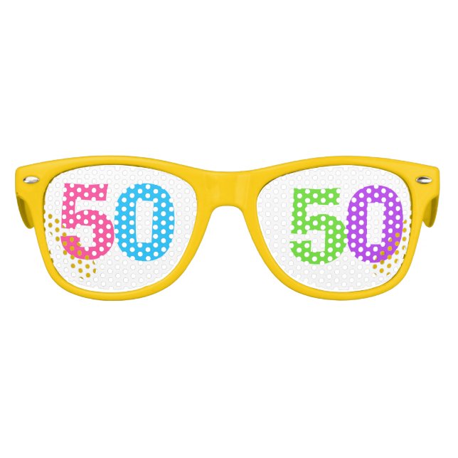 50. GEBURTSTAG PARTY, FUN 50 PARTYBRILLE (Vorderseite)