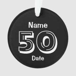 50. Geburtstag Personalisiertes Gag-Geschenk Schwa Ornament