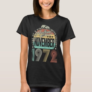 50. Geburtstag Phantastisch seit November 1972 50 T-Shirt
