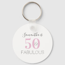 50. Geburtstag Pink 50 und fabelhafte Gastgeschenk Schlüsselanhänger