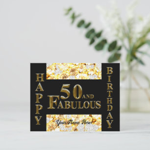 50. Geburtstag Postkarte