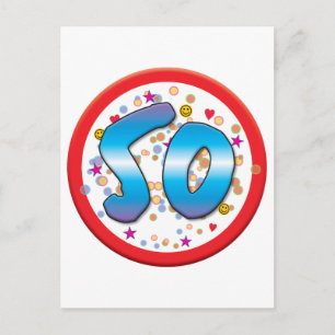 50. Geburtstag Postkarte