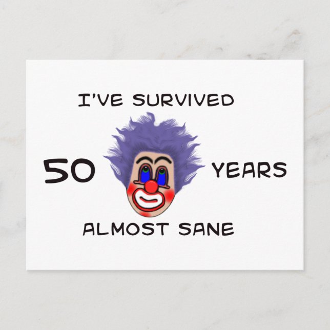 50. Geburtstag Postkarte (Vorderseite)