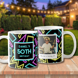 50. Geburtstag Retro-Foto Kaffeetasse