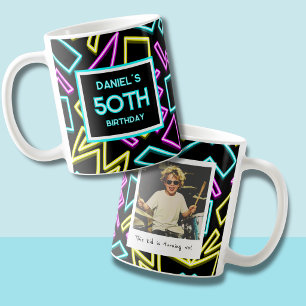 50. Geburtstag Retro-Foto Kaffeetasse