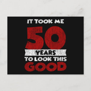 50. Geburtstag Sah gut aus mit 50. Geburtstag Postkarte