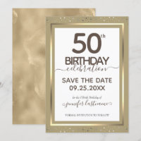 50. Geburtstag Save the Date