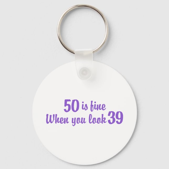 50. Geburtstag Schlüsselanhänger (Vorderseite)