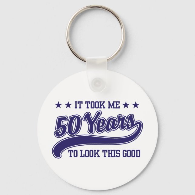 50. Geburtstag Schlüsselanhänger (Vorderseite)
