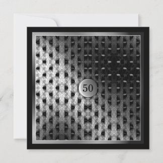 50. Geburtstag Schwarzes Silberwerk Einladung