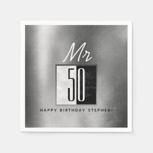 50. Geburtstag Serviette