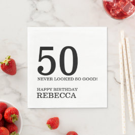 50. Geburtstag Serviette