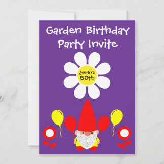 50. Geburtstag Sommergarten Party Einladung