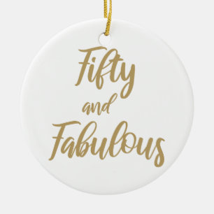 50. Geburtstag Spaß Keramik Ornament