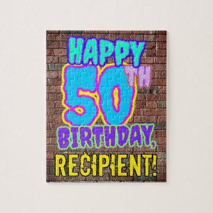 50. Geburtstag ~ Spaß, Urban Graffiti Inspiriert 