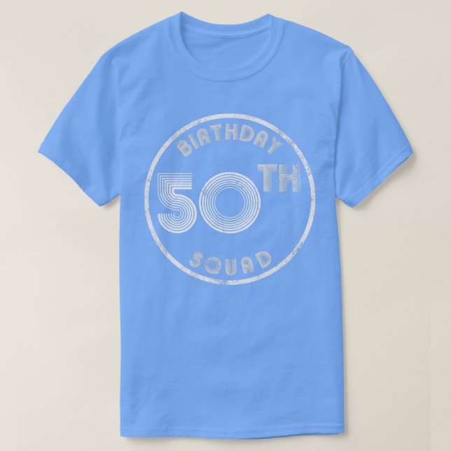 50. Geburtstag Squad Vintag aussehen T-Shirt (Design vorne)