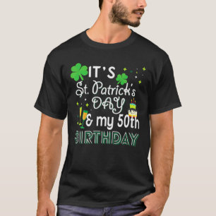 50. Geburtstag St Patricks Day Party Geschenk T-Shirt
