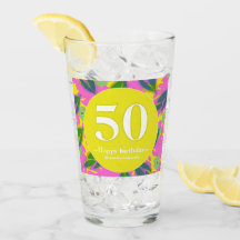 50. Geburtstag tropisches Gelb farbenfroh